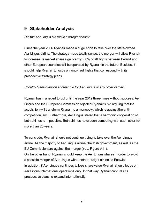 ryanair case study pdf tows analysis of ryanair